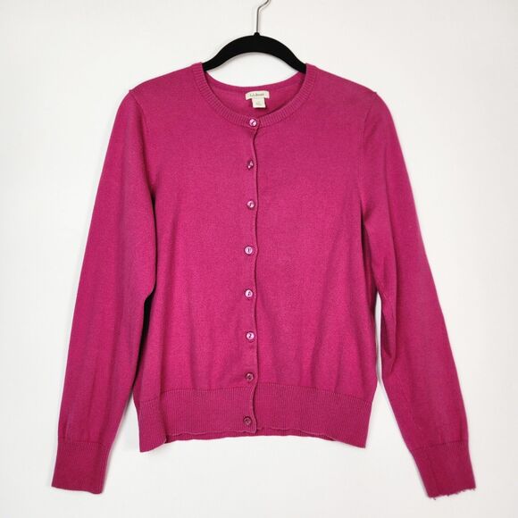 LL Bean Sweater Womens S Supima Cotton Knitted Twee Quirky Barbie Preppy Career - Picture 1 of 7